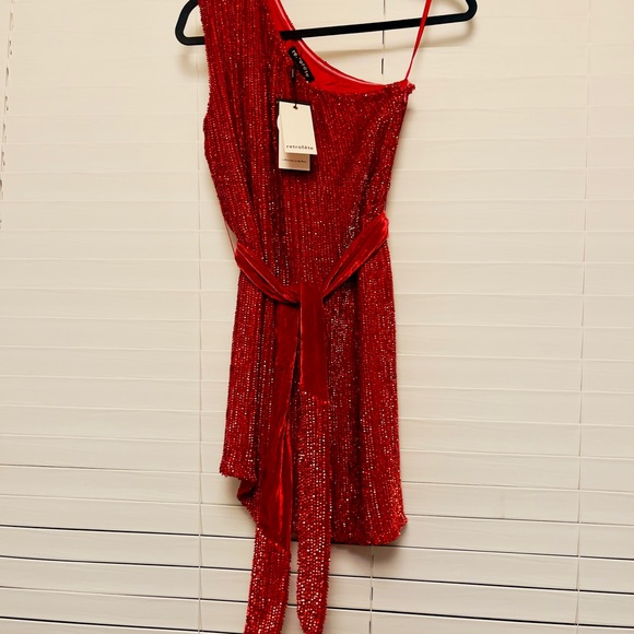 Retrotete Ella sequinned minidress-red - Picture 6 of 6